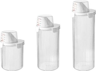 Gabrielle Caja De Almacenamiento Para Detergente L&iacute;quido Y En Polvo, Dise&ntilde;ada Para Ambos Tipos De Detergente, Con Tapa Herm&eacute;tica Y F&aacute;cil Manejo