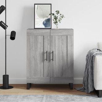 vidaXL Vidaxl - Aparador De Madera De Ingenier&iacute;a Gris Sonoma 69,5x34x90 Cm