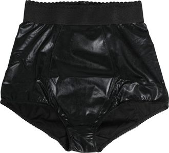 Dolce & Gabbana Black High Waisted Slip Girdle Panty Womens Underwear
