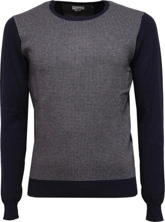 U.S.Polo Association U.s. Polo Assn., Truien & Vesten, Heren, Blauw, M, Wol, Grijze Mix Wollen Trui