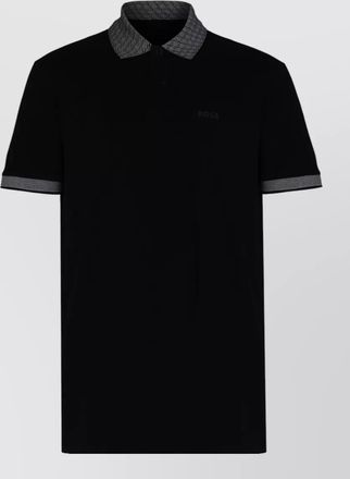 HUGO BOSS regular-fit cotton piqu&eacute; short-sleeve polo shirt
