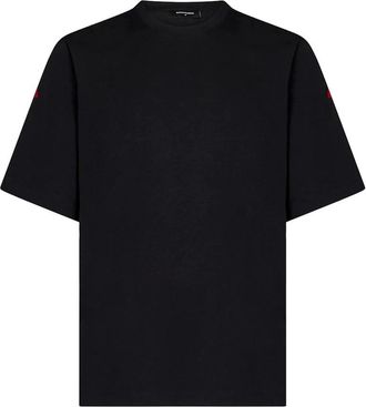 Dsquared2 Mens Dsquared2 Large Horror Logo On Back Black T-Shirt - Size: 40