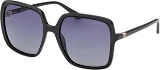 Guess Square Zonnebrillen - Dames - Zonnebrillen - Zwart - 57 MM - Accessoires