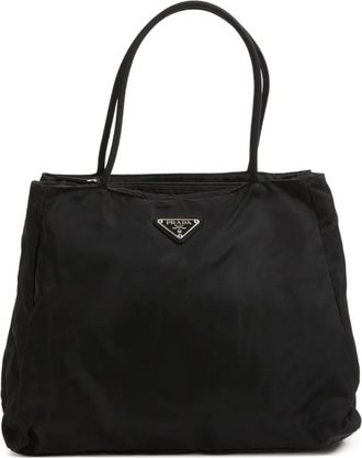 Prada 2000s Tessuto handtas - Zwart