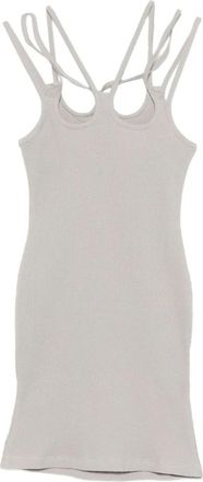 Avavav Multi Strap Dress Honeycomb - Dames - Korte kleedjes - Grijs - S - Katoen - Kleedjes