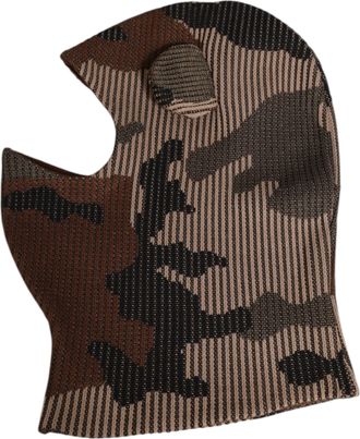 Dolce & Gabbana Multicolor Camouflage Balaclava Mask Men Cap One Size Hat Co+pl+se+vi