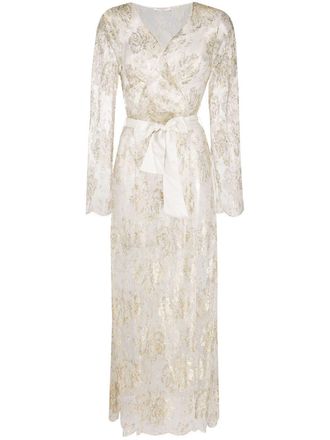 Gilda & Pearl sheer Reverie dressing gown - White