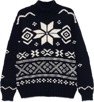 Polo Ralph Lauren intarsia-knit sweater - men - Wool - M - Blue