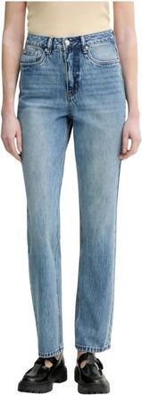 Gestuz GZlayza HW Straight Jeans - Dames - Regular Fit Jeans - Blauw - W30 - Katoen - Jeans