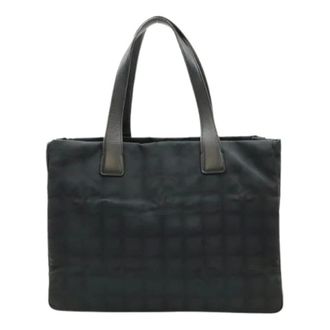 Chanel Pre-owned Tote Bags, female, Black, Size: ONE SIZE Pre-owned New Travel Line Nylon Tote Bag