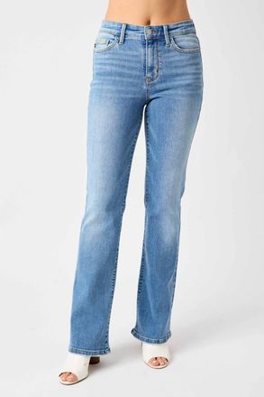 Judy Blue Mid Rise Vintage Bootcut Jeans In Medium Wash