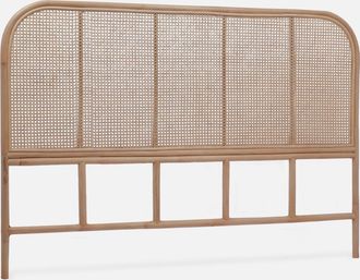 Sweeek Sweeek - Cabecero De Rat&aacute;n Natural Y Ca&ntilde;a, Sumatra, 160x3x110 Cm