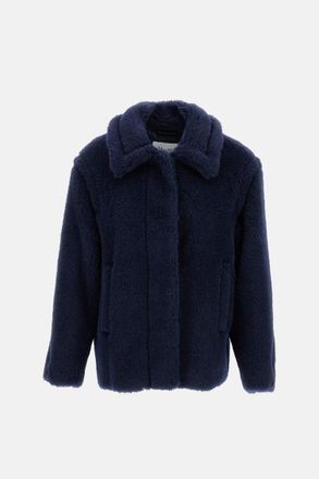 Max Mara Navy Blue Wool Jacket