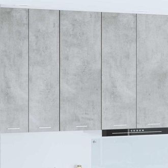 vidaXL vidaXL Armadio pensile con porta Riga Grigio cemento 40 x 31 x 100 cm