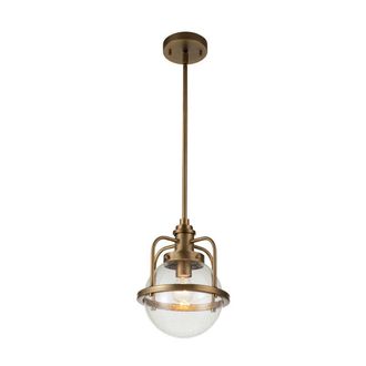 Netlighting Kichler Triocent Globe Pendant Ceiling Light Natural Brass IP44