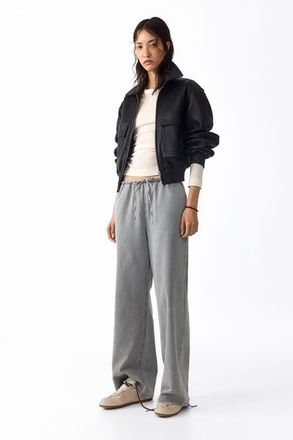 H&M Denim drawstring pants in Gray at Nordstrom, Size Xx-Large