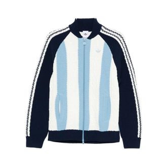 adidas Cardigans, female, Multicolor, XS, Archive Cutline Knit Track Top