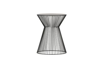 Woood Mesa auxiliar de metal negro