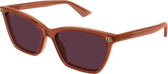 Gucci Red Cat Eye Ladies Sunglasses GG2111S 004 56