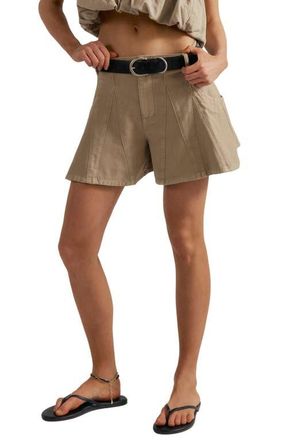 Free People Song & Dance Cotton Shorts in Parchment at Nordstrom, Size 12
