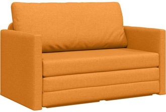 vidaXL Sof&aacute; Cama Amarillo Oscuro 124 X 71 X 78 Cm Tela Vidaxl