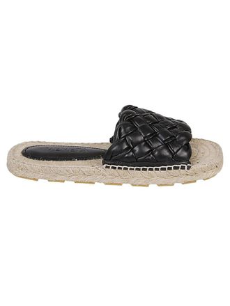 Bottega Veneta Black Slip On Flats