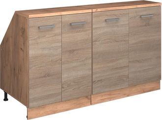 Vicco Conjunto De Armarios Para Techo Inclinado Rion, Sonoma, 140 Cm Lote De 2 Carcasas De Armario 60 Cm De Profundidad, Vicco