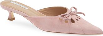 Tony Bianco Cammie Pointed Toe Kitten Heel Mule in Blossom Suede at Nordstrom, Size 9.5