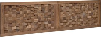 vidaXL Cabecero De Cama Natural Madera De Teca Maciza Vidaxl