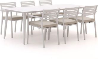 Bellagio la vita attrattiva Bellagio Rumo/Sora 220cm dining tuinset 7-delig stapelbaar