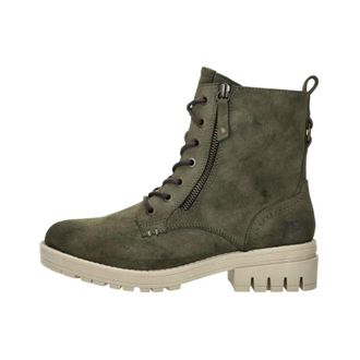 Mustang Veterschoenen Hoog - Dames - Veterlaarzen - Groen - 37 EU - Schoenen