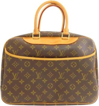 Louis Vuitton Pre-owned Deauville Handtas - Dames - Vintage Handtas - Bruin - ONE Size - Vintage
