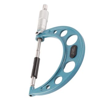 OEM Micr&oacute;metro, Micr&oacute;metro Exterior De 0,01 Mm Con Llave, Micr&oacute;metro De Espesor De Acero Inoxidable (75-100 Mm)