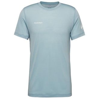 Mammut Tree Wool Firstlayer T-Shirt Funktionsshirt f&uuml;r Herren | grau/t&uuml;rkis