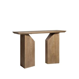 Klast Mueble recibidor de madera natural 112 cm x 75 cm