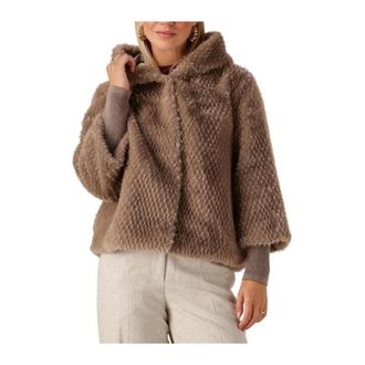 Simple Jassen, Dames, Bruin, S, Polyester, Dames Jassen Wv-ita-ffur-25-3
