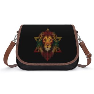 Generic Rasta Lion Judah Star Of David Fashion Womens Crossbody Bags Novelty Handbag Shoulder Bag Purse