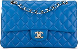 Chanel Hobo Bags - 2015-2016 Medium Classic Lambskin Double Flap - Gr. unisize - in Blau - für Damen