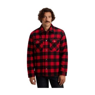 Woolrich Wool Check Alaskan Shirt Jacket - Heren - Overhemden - Rood - Maat: M Wol