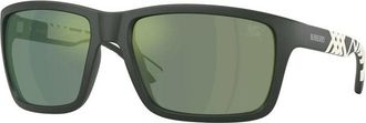 Burberry BE448342326R Square Full Rim Sunglasses - Green