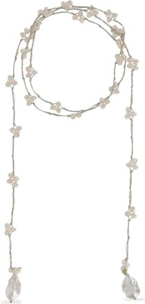 Mela Verfraaide halsketting - Wit