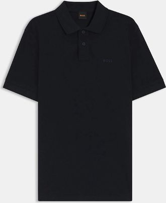 HUGO BOSS Mens Prime Logo Print Polo Shirt - Navy - Size: 46