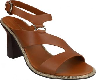 Ferragamo Womens Mapi Leather Sandals In Medium Brown