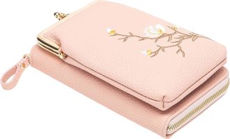 Generic Sling Purse - Mini Pu Leather Wallet Bag for Women with Adjustable Strap, Small Organizer Passport, Cards, and Keys, Ideal Gym, Travel, Summer Walks, 