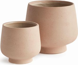 Napa Home & Garden Mesa Flowerpot Planters Set of 2 in Gray at Nordstrom
