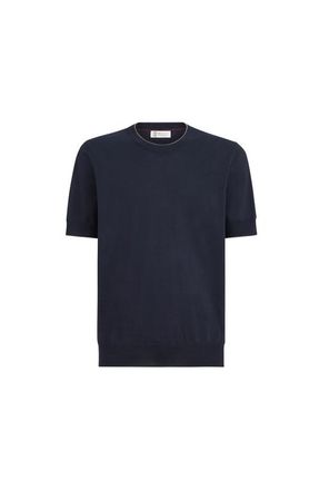 Brunello Cucinelli Cotton T-shirt in Navy Blue at Nordstrom, Size 52 It