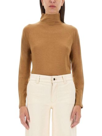 Kiton Smooth Cashmere-Silk Blend Turtleneck Shirt