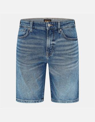 HUGO BOSS Mens Re.maine Denim Bermuda Shorts - Blue - Size: 32/32