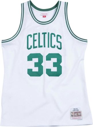 Mitchell & Ness Larry Bird Celtics Shirt 1985-86 - Heren - Fitness - Wit - S - Polyester - Fitness