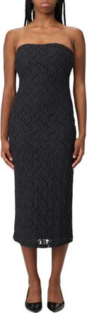 Max Mara Kleedjes, Dames, Blauw, L, Sleeveless Midi Dress